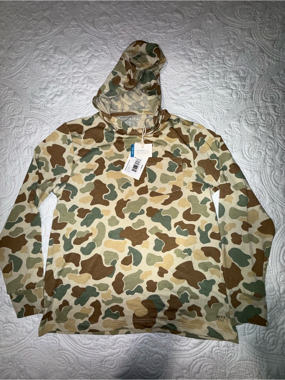 Reflex Kids Camouflage Zip-Up Hoodie - Green/Brown/Beige